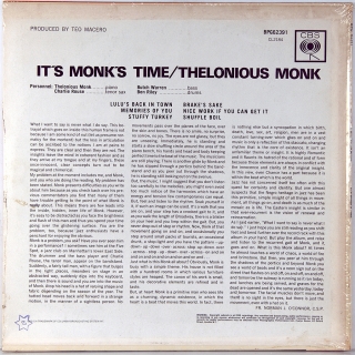 IT'S MONK'S TIME