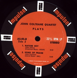 JOHN COLTRANE QUARTET PLAYS