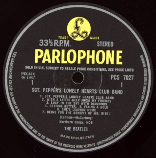SGT PEPPER'S LONELY HEARTS CLUB BAND