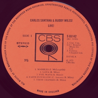 CARLOS SANTANA & BUDDY MILES! LIVE!