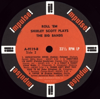 ROLL 'EM: SHIRLEY SCOTT PLAYS THE BIG BANDS