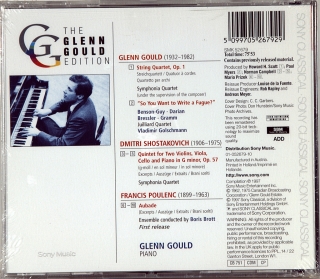 GLENN GOULD EDITION - GOULD / SHOSTAKOVICH / POULENC