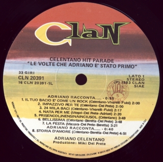 CELENTANO HIT PARADE - LE VOLTE CHE ADRIANO E STATO PRIMO