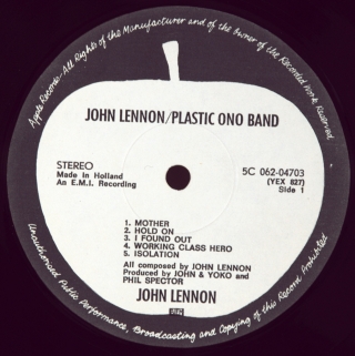 JOHN LENNON / PLASTIC ONO BAND