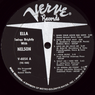 ELLA SWINGS BRIGHTLY WITH NELSON