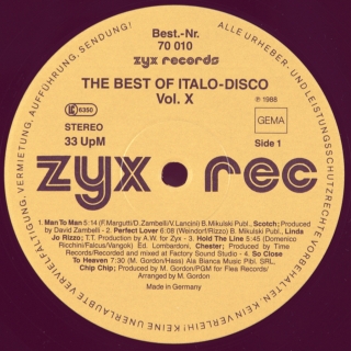 BEST OF ITALO DISCO VOL. 10