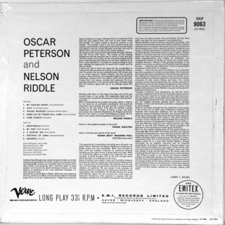 OSCAR PETERSON AND NELSON RIDDLE