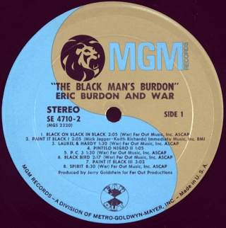 BLACK-MAN'S BURDON