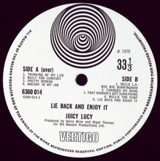 LIE BACK AND ENJOY IT