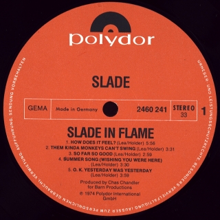 SLADE IN FLAME