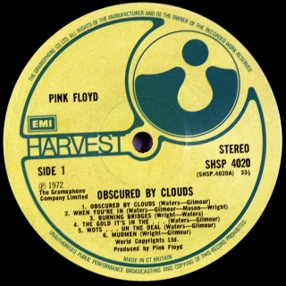 OBSCURED BY CLOUDS