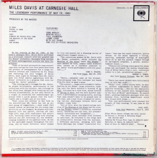 MILES DAVIS AT CARNEGIE HALL