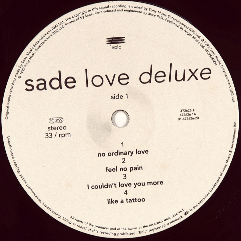 Sade - love deluxe.