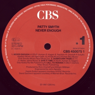 NEVER ENOUGH
