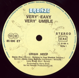 VERY 'EAVY VERY 'UMBLE...