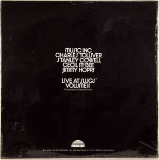 LIVE AT SLUGS' VOLUME II