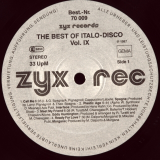 BEST OF ITALO DISCO VOL. 9