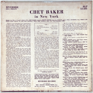 CHET BAKER IN NEW YORK