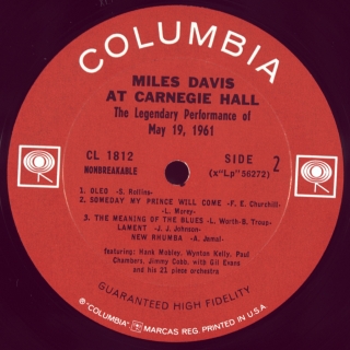 MILES DAVIS AT CARNEGIE HALL