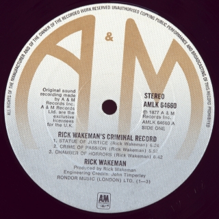 RICK WAKEMAN'S CRIMINAL RECORD