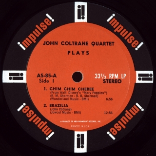 JOHN COLTRANE QUARTET PLAYS