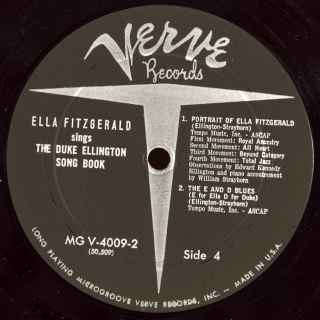 ELLA FITZGERALD SINGS THE DUKE ELLINGTON SONG BOOK (VOLUME ONE, TWO)