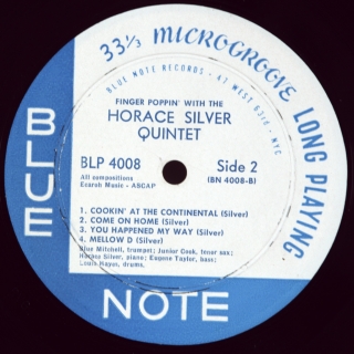 FINGER POPPIN' WITH THE HORACE SILVER QUINTET