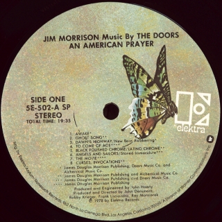 AN AMERICAN PRAYER JIM MORRISON