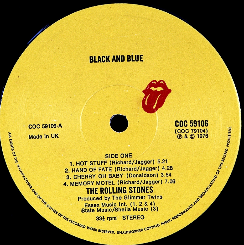 ROLLING STONES - BLACK AND BLUE - (LP) Vinyl record 12\