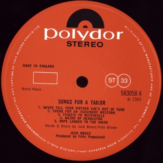 SONGS FOR A TAILOR