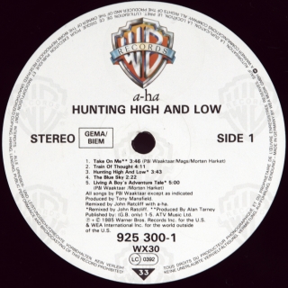 HUNTING HIGH AND LOW