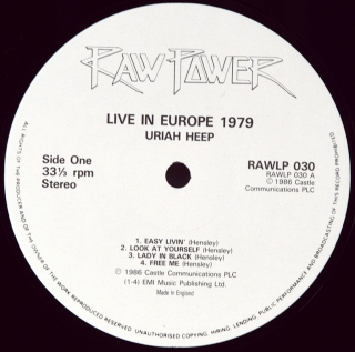 LIVE IN EUROPE 1979