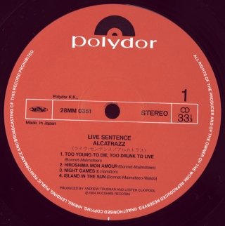 LIVE SENTENCE (NO PAROLE FROM ROCK 'N' ROLL)