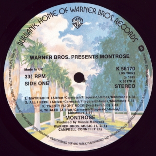 WARNER BROS. PRESENTS MONTROSE!
