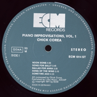 PIANO IMPROVISATIONS VOL. 1