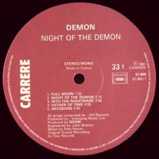NIGHT OF THE DEMON