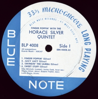 FINGER POPPIN' WITH THE HORACE SILVER QUINTET