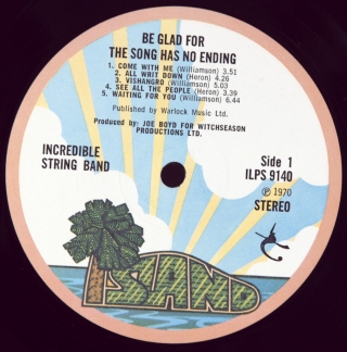 BE GLAD FOR THE SONG HAS NO ENDING