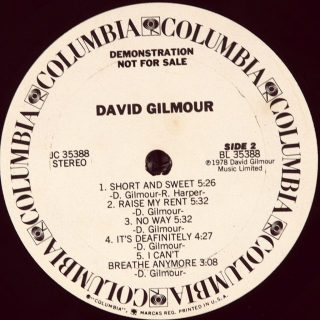 DAVID GILMOUR