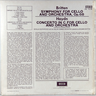 BRITTEN – CELLO SYMPHONY OP. 68 / HAYDN - CELLO CONCERTO IN C