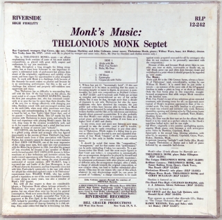 MONK'S MUSIC