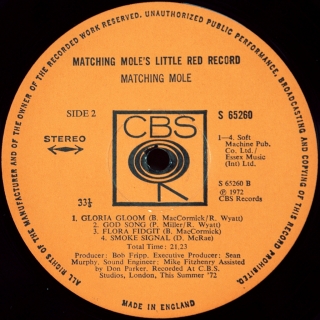 MATCHING MOLE'S LITTLE RED RECORD