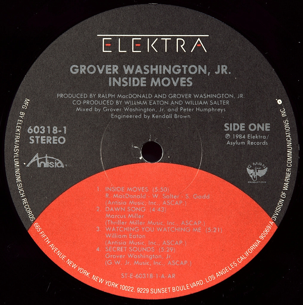 Grover Washington Jr. Inside Moves LP