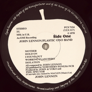 JOHN LENNON / PLASTIC ONO BAND