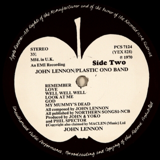 JOHN LENNON / PLASTIC ONO BAND