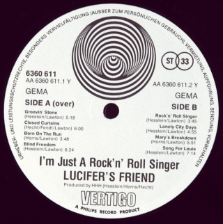 I'M JUST A ROCK 'N' ROLL SINGER