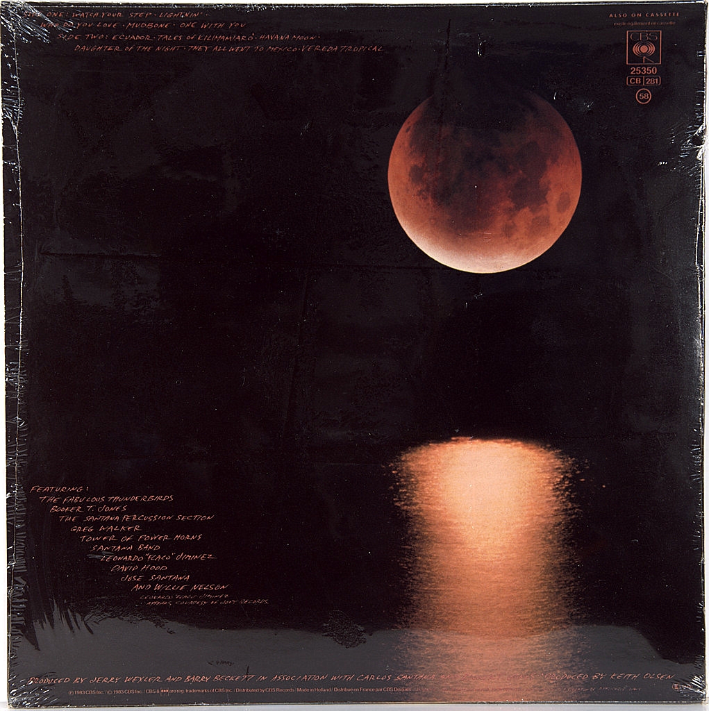 Lp moon. LP Santana: Havana Moon. Santana "Havana Moon". Havana Moon(NM/NM). Santana Zebop 1981.