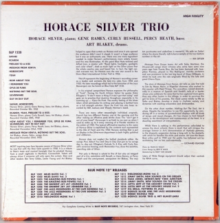 HORACE SILVER TRIO