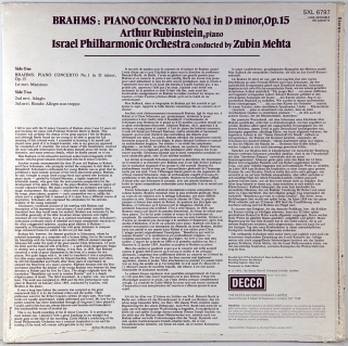 BRAHMS -  PIANO CONCERTO NO.1