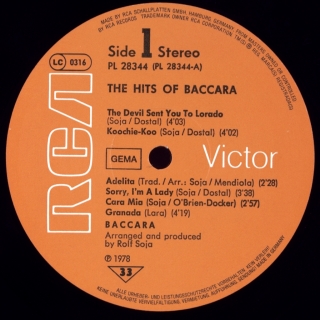 HITS OF BACCARA